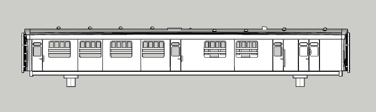 (image for) (N) SR Bulleid Eastleigh Semi-Open Brake Third - d2123a